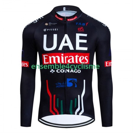 Maillot Cyclisme Manches Longues Uae Emirates 2024 N001